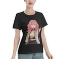 thumbnail image 2 of T-Shirt Basique à Manches Courtes pour Femmes Demon Slayer Blade Temple Ganlu Mili, 2 of 6