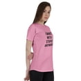 thumbnail image 2 of Inkmeso Women Quote Top I'm Not With Stupid Anymore Graphic Print Tee T-Shirt, 2 of 9