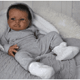 thumbnail image 4 of Realistic Reborn Baby Dolls Black 20 Inch African American Newborn Boy Doll That Looks Real, Lifelike Weighted Soft Body Gift for Kids Age 3+, 4 of 5