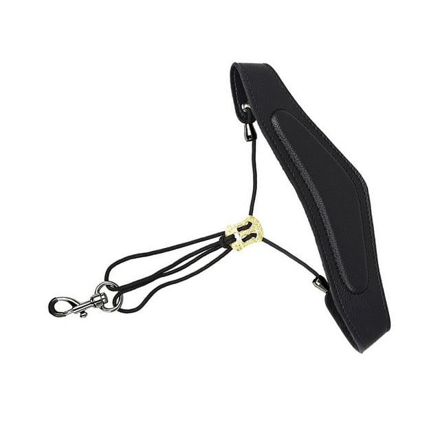 facefd Saxophone Bracelets en Cuir Imperméable Résistant aux Rayures Sangle de Saxophone Léger Résistant aux Chocs Ceinture Rouge Noir