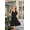 Black, variant on Women's White Eyelet Lace V-Neck Puff Sleeve Ruffle Hem Mini Dress, Casual Summer A-Line Swing Dress