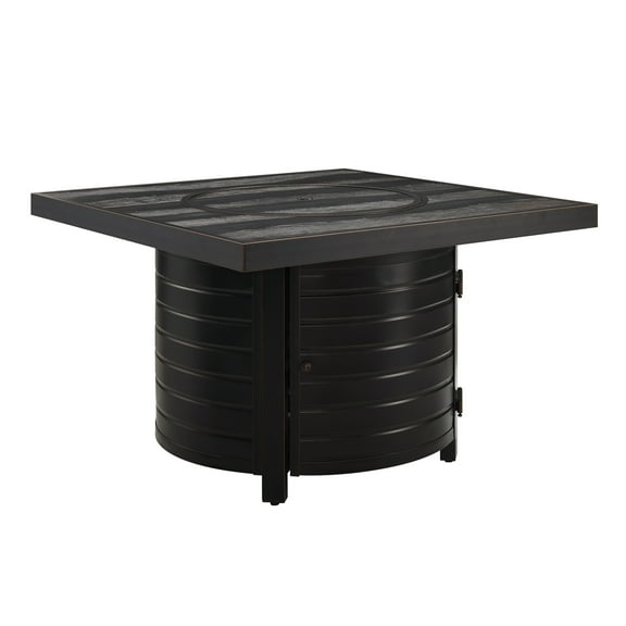 Fire Sense Yorke Square Aluminum Propane Fire Pit