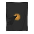 thumbnail image 1 of Moonlight Wolf Wildlife Throw Blanket, Super Soft Anti-Pilling Flannel Bed Blankets, 40"x30", 1 of 8