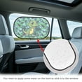 thumbnail image 4 of Jeiento Green Dinosaur Car Window Shade Sun UV Protection Auto Rear Window Cover for Car Back Window Sun Shield Mesh Cover for Rear Facing Seats Car Accessories, 4 of 7