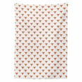 thumbnail image 2 of Animal Tablecloth, Geometric Polygonal Design Fox Head Pattern, Rectangle Satin Table Cover Accent for Dining Room and Kitchen, 52" X 70", Burnt Sienna White, by Ambesonne, 2 of 2