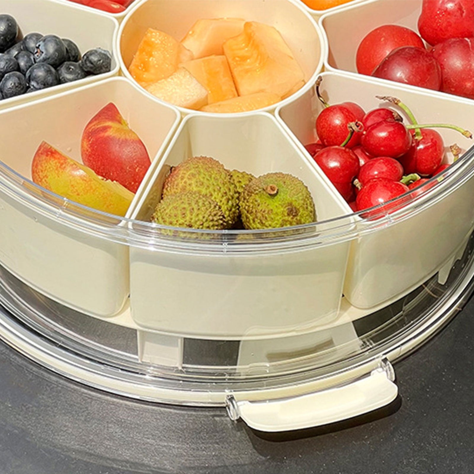Stackable Multi-Compartment Cooler Box with Ice Retention Layer for Hiking, Travel Snacks, Camping Essentials