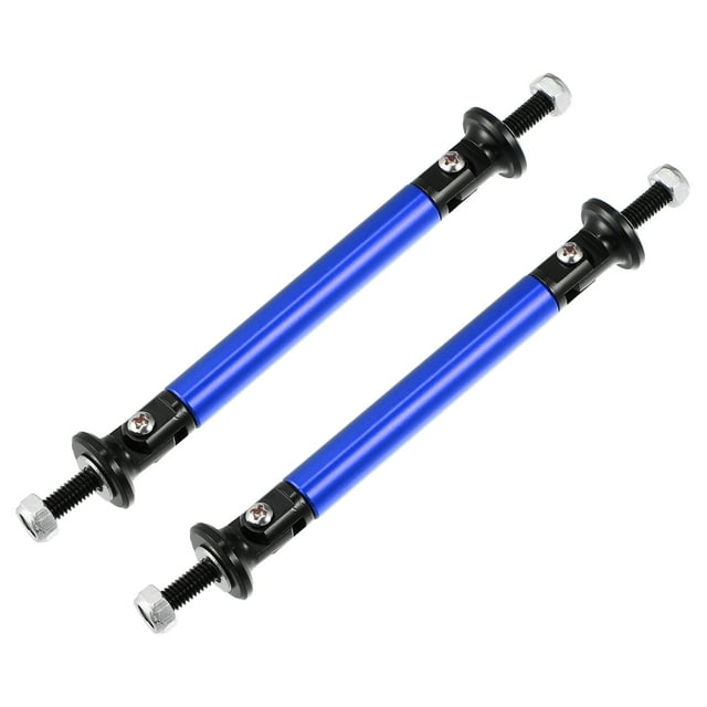 Unique Bargains 1pair 75mm 2.95' Splitter Support Rods Adjustable Front Rear Bumper Lip Splitter Strut Rod Tie Support Bars Blue