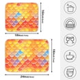 thumbnail image 2 of Ryvnso Scales Yellow Dish Drying Mat for Kitchen Countertop 16x18 Small Dish Pad Drainer Rack Dish Sink Mats, 2 of 7