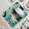 thumbnail image 2 of Sea Lion Gaming Mousepad Square, 8.3x9.8 Inch Non-Slip Rubber Bottom Printed Mouse Mat for Office and Gaming, 2 of 6