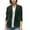 Green, variant on Women Fall Jacket Velvet Blazer Casual Long Sleeve Lapel Collar Work Office Suit With Pocket Lightweight Outerwear