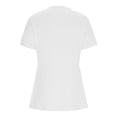 thumbnail image 6 of Miluxas Womens Trendy Front Knotted T Shirt Casual V-Neck Short Sleeve Pullover Tunic Tops Solid Basic Tees for Spring Summer White, 6 of 9