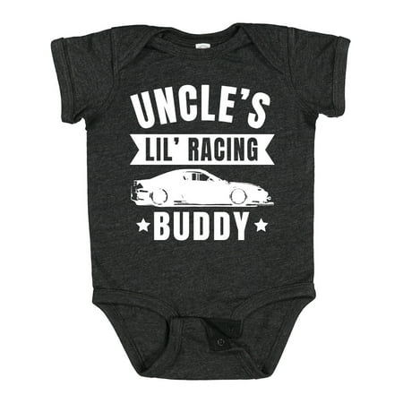 

Inktastic Uncles Lil Racing Buddy Gift Baby Boy or Baby Girl Bodysuit