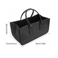 thumbnail image 4 of Portable Felt Firewood Carrier Bag with Handles, Foldable Black Log Tote for Indoor Outdoor Storage, Camping Fireplace Use, 4 of 8
