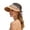Black, variant on Frayed Edge Straw Sun Visor for Women, Adjustable Bow Tie, UPF 50+ UV Protection Beach Hat, 1 Piece, One Size