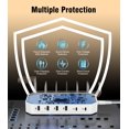 thumbnail image 2 of 95W Fast Charging Station for Multiple Devices&atilde;UL & FCC Tested Safer Charging&atilde; 6-Port USB Charging Dock with 2 PD-Port, Co, 2 of 9