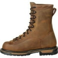 thumbnail image 3 of ROCKY WORK Men's 8" IronClad Steel Toe Waterproof Work Boot Brown - FQ0006698, 3 of 7