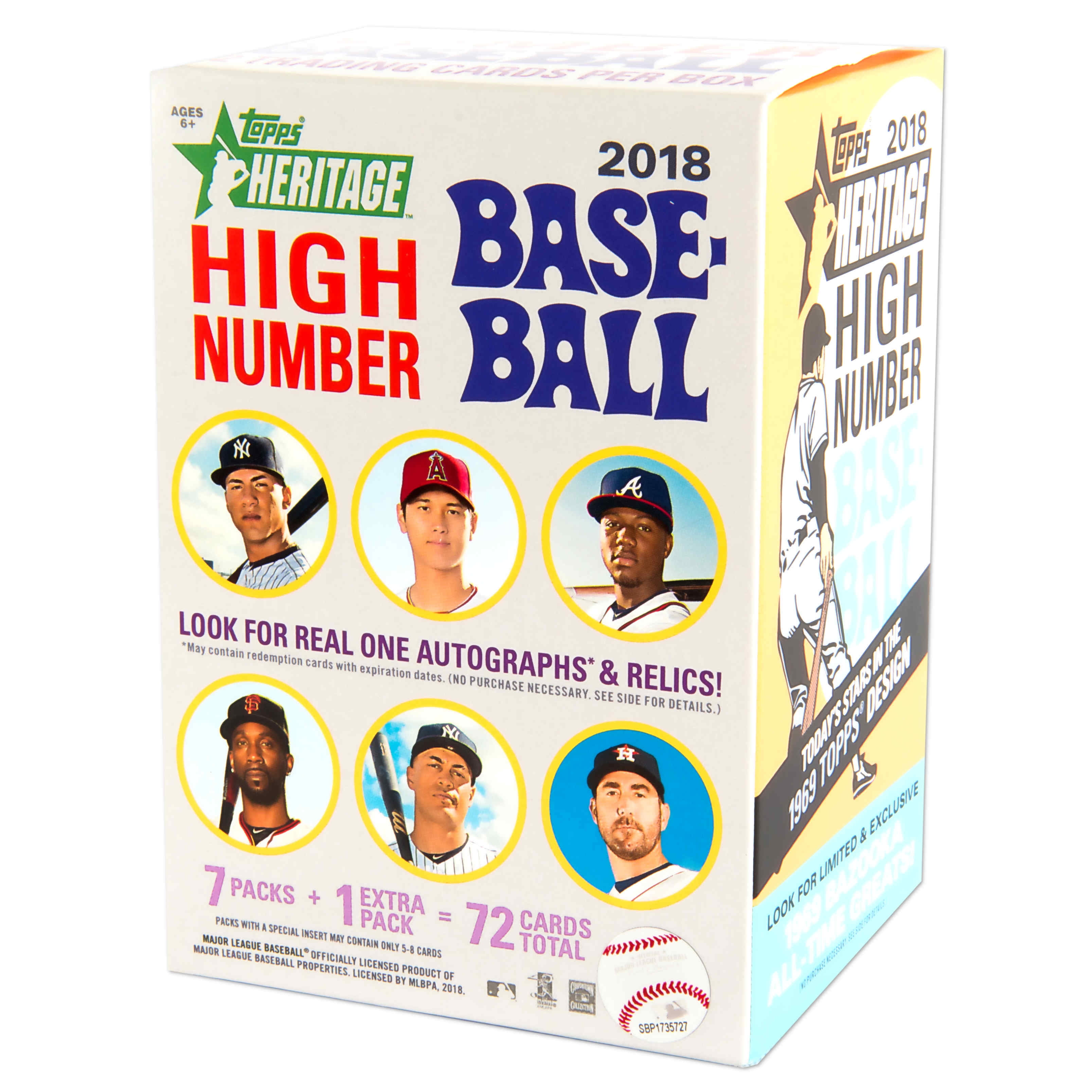 2018 Topps Heritage High Number Baseball Value Box Trading Cards