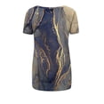 thumbnail image 5 of hoksml Vêtements d'Automne pour Femmes 2022 Mode Grande Taille Femme Décontractée Col Rond Imprimé Blouse Manches Courtes T-Shirt Tunique d'Été Hauts Liquidation, 5 of 5