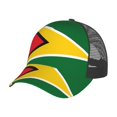 thumbnail image 5 of Men Women Guyana Flag Adjustable Trucker Hat Lightweight Mesh Back Baseball Cap One Size, 5 of 5