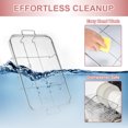 thumbnail image 5 of Vesteel Stainless Steel Air Fryer Basket Set of 2, 11.8" x 9" Oven Crisper Basket for Baking, Roasting & Healthy Cooking, Dishwasher Safe, 5 of 7