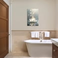 thumbnail image 2 of ZHONGYUTONG Zen Canvas Wall Art Bathroom Lotus Flower Bloom in Water Picture Yoga Spa Painting for Meditation Spiritual Decor Framed (20.00" x 30.00"), 2 of 5