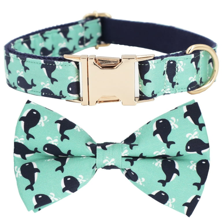 Dog Bow Collar Whale Dog Bow Collar - Main Image