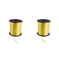 thumbnail image 3 of Naiovety Globo Curling Ribbon Wrap Carrete Correa Decorativa Fiesta de Navidad Decoración Cuerda Niños para decorar Accesorios Amarillo Amarillo 2piezas, 3 of 6