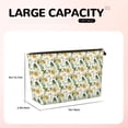 thumbnail image 4 of Picia Bright Sunflowers Printed Leather Travel Toiletry Bag,Cosmetic Organizer, Makeup Travel Bag, Durable Travel Pouch, Compact Toiletry Bag, Travel Accessories, 4 of 6
