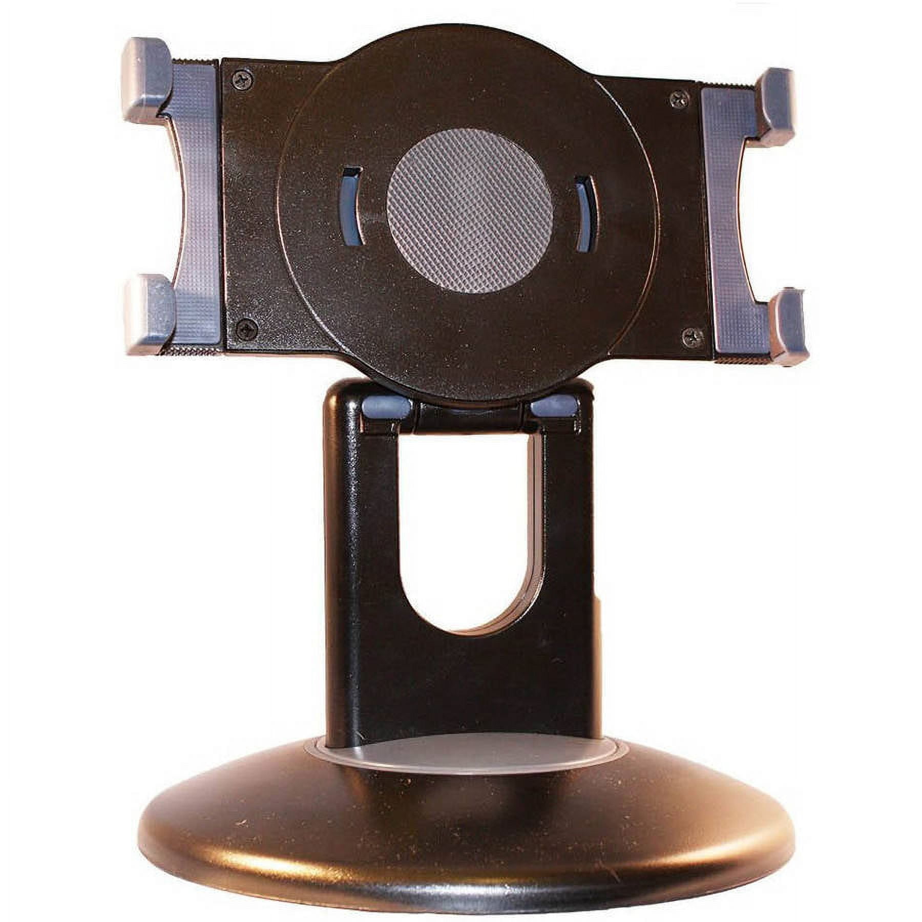 Universal Tablet On-Desk Station, Desk Stand on Swivel Weighted Base