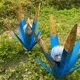 thumbnail image 4 of Escultura rústica de Tequila, luz Solar LED multicolor, estacas de césped de Aloe azul, 2 uds., 4 of 9