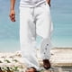 thumbnail image 1 of Pantalones largos de verano para hombre, informales, a la moda, con estampado 3D, cintura elástica, rectos, 1 of 5