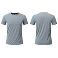 thumbnail image 5 of JFOPQVSM Men's Sports T Shirt Summer Solid Color Quick Drying Breathable Printed T Shirt, 5 of 7