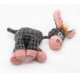 thumbnail image 4 of Plush Corduroy Durable Squeaky Knottie Dog Toy for Aggressive Chewers, 4 of 9