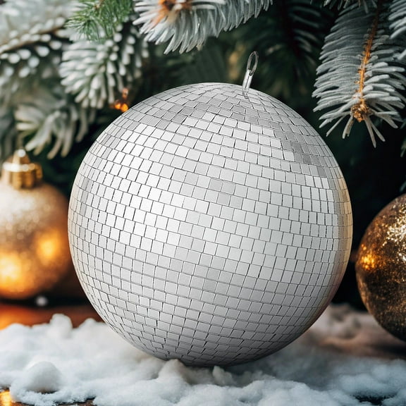 STAWAY 12 Inch Disco Ball - Silver Mirror Party Ball for Events, Weddings & Home Decor - Durable, Easy to Install, Perfect for Celebrations