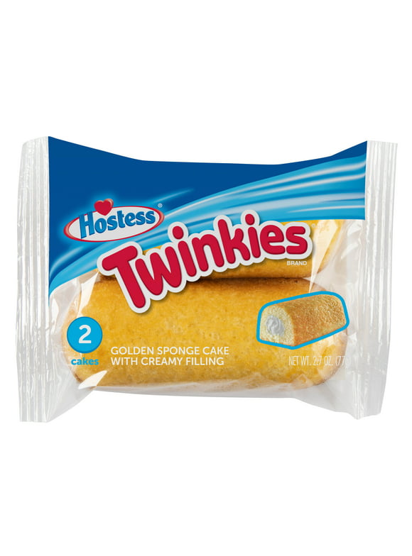 Hostess Twinkies, Sponge Cake, Single Serve, 2.7oz, 2 Count