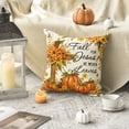 thumbnail image 2 of Sm:)e Cross Pumpkin Fall Pillow Covers 18x18 Inch Set of 2, Cushion Covers for Sofa Seasonal Home Decor, 2 of 7