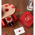 thumbnail image 7 of Waipfaru Preserved Flower Real Rose with Heart Necklace, Eternal Flower Gift Box for Mom,Girlfriend,Wife,Grandma on Valentine's Day,Mother's Day,Anniversary, 7 of 7