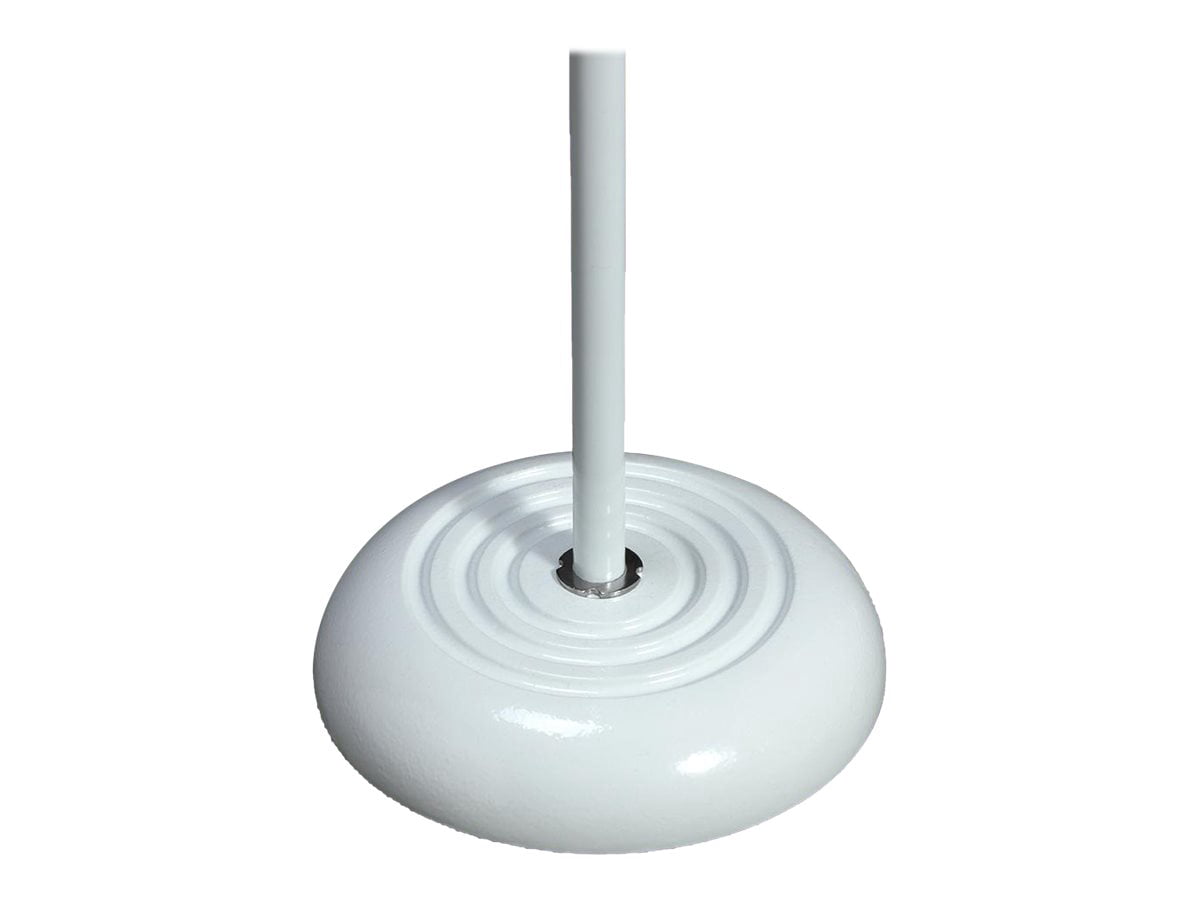 On-Stage MS7201W Round Base Mic Stand, White