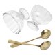 thumbnail image 3 of Glass Dessert Bowls For Friends Home Use Clear Cups For Dessert 9.00X9.00X7.50CM Elegant Style 2 Sets, 3 of 5