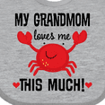 thumbnail image 4 of Inktastic Grandmom Loves Me Grandchild Boys or Girls Baby Bib, 4 of 4
