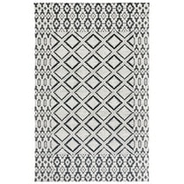SAFAVIEH Vermont Wayra Trellis Area Rug, Ivory/Black, 5' x 8'