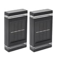 thumbnail image 4 of 2 luces solares de pared con 6 luces LED, impermeables, para decoración de exteriores, para jardín, entrada, patio, balcón, 4 of 15
