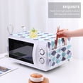 thumbnail image 4 of FRCOLOR microwave towel 2pcs Microwave Oven Dust Cover Microwave Protector Towel Cloth Random Pattern,33.46"X13.39"X0.12", 4 of 5