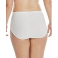 thumbnail image 5 of Hanes Women's Cotton Brief Underwear, Moisture-Wicking, 6-Pack White Size 7, 5 of 6