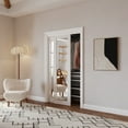 thumbnail image 2 of Mirrored Sliding Closet Doors 48"x 80" with Hardware Kit, Glass Interior Door Easy Assemble, 2 of 5