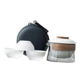 thumbnail image 4 of TISHITA Travel Tea Set Chinese Tea Set 1 Pot 3 Mini Cups Teapot and Cup Set Teaware for Thanksgiving Climbing Hiking Outdoor Activity A, 4 of 8