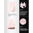 thumbnail image 4 of Men's Sleepwear Bottoms, Side-Slit Robe Pants No-Hassle, No-Stripping Robe Pants Breathable Wrap Skirt Soft Towel Skirt, 4 of 6