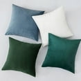 thumbnail image 3 of Knubmt 2 Pcs Velvet Throw Pillow Covers Decorative Square Pillow Cases for Sofa, Couch, Bedroom, Living Room, 20x20 Inch, 3 of 8