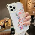 thumbnail image 2 of for iPhone 12 Case with Cute Flowers Bear Pattern, Camera Protector, Clear Case and Lovely Strap Bracelet Chain, Compatible for iPhone 12 for Girls Women (Clear), 2 of 15