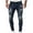 Dark Blue, variant on jjayotai Mens Long Pants Clearance Men's Casual Cotton Straight Ripped Hole Trousers Jeans Pants Full Length Pants